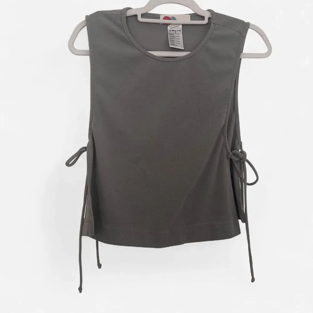 Free People Beach “Sinead” Side-Tie Muscle Tank – Coastal Cool Grey XS - Picture 4 of 7